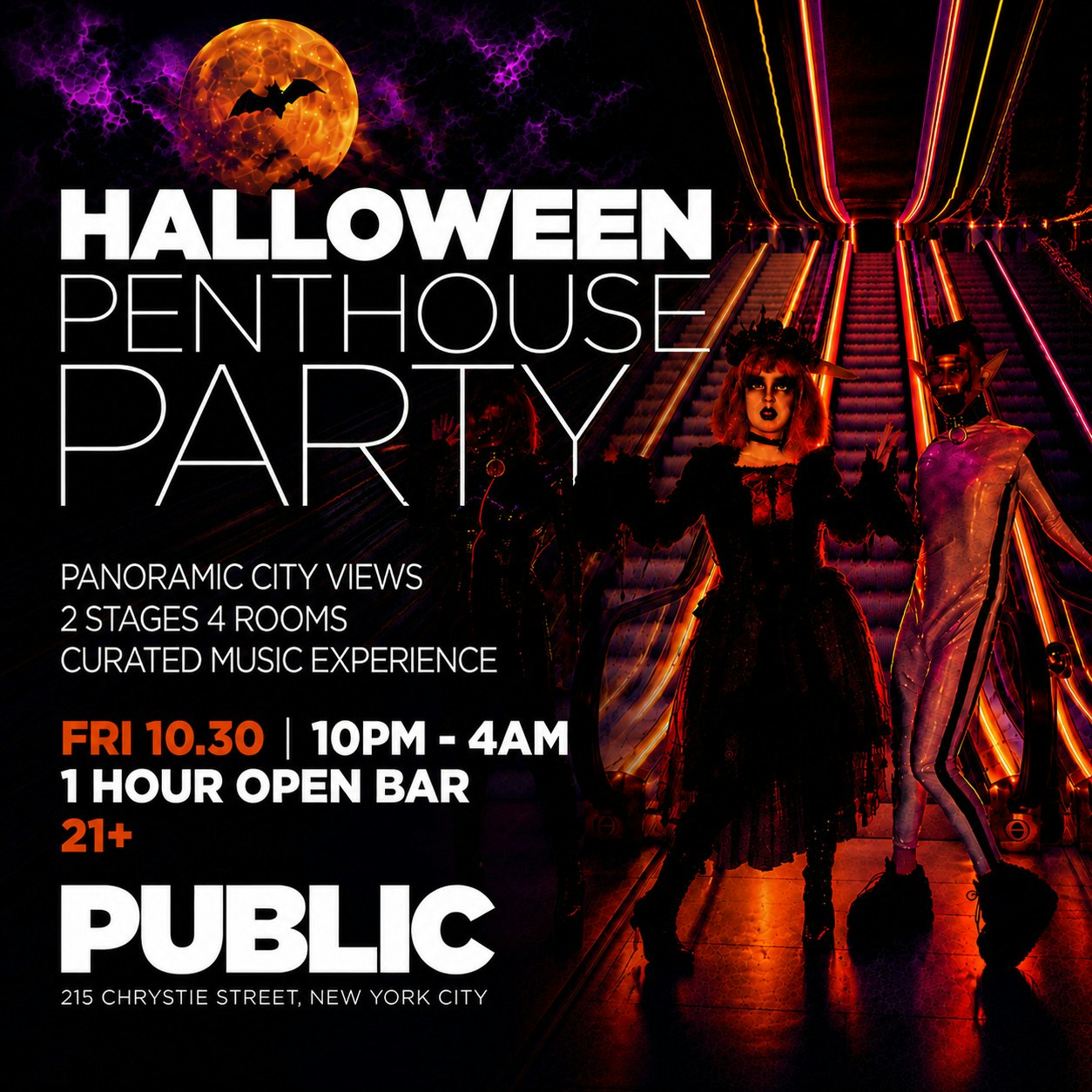 Haunted Heights Halloween: THE ROOF at PUBLIC Hotel 10/30