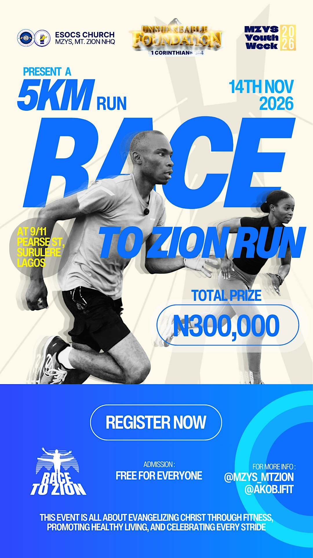 RACE TO ZION 5KM RUN
