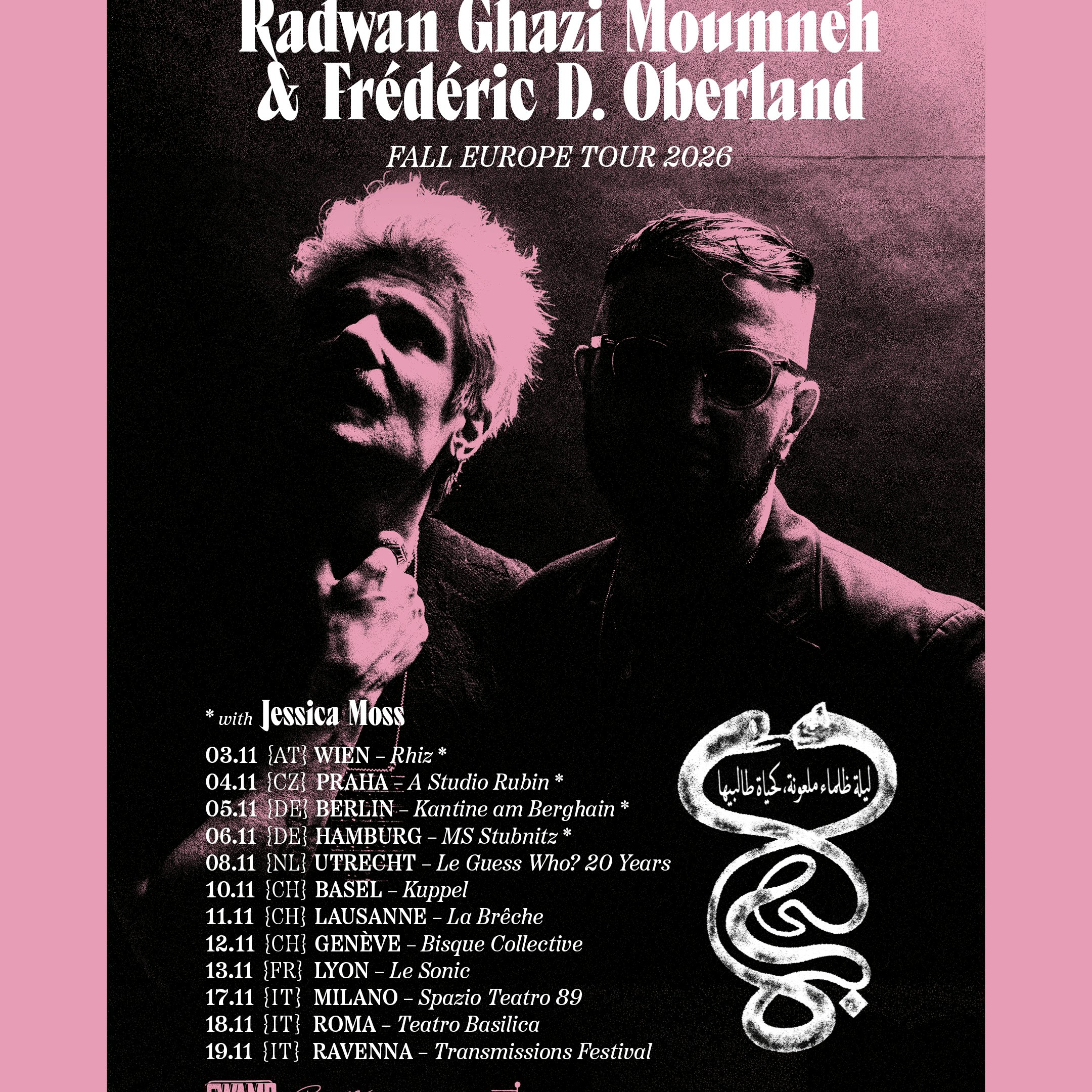 Radwan G Moumneh & Frederic D Oberland - 18.11.2026 @ Teatro Basilica