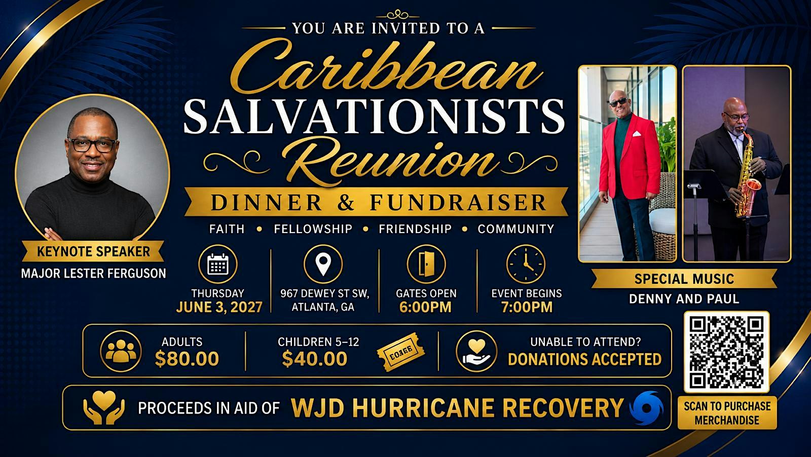 Caribbean Salvationists Reunion Dinner & Fundraiser