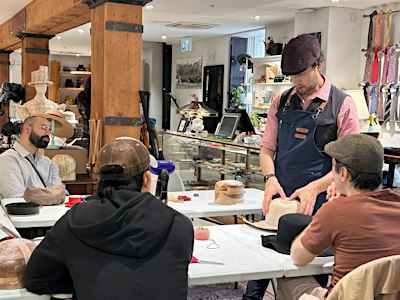Design Your Own Fedora or Cowboy Hat:  4-Week Hat Making Workshop