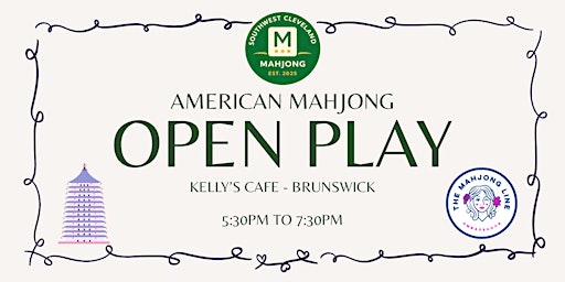 Mahjong Open Play @ Kelly's Cafe