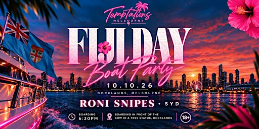 FIJI DAY BOAT PARTY | TEMPTATIONS MELBOURNE