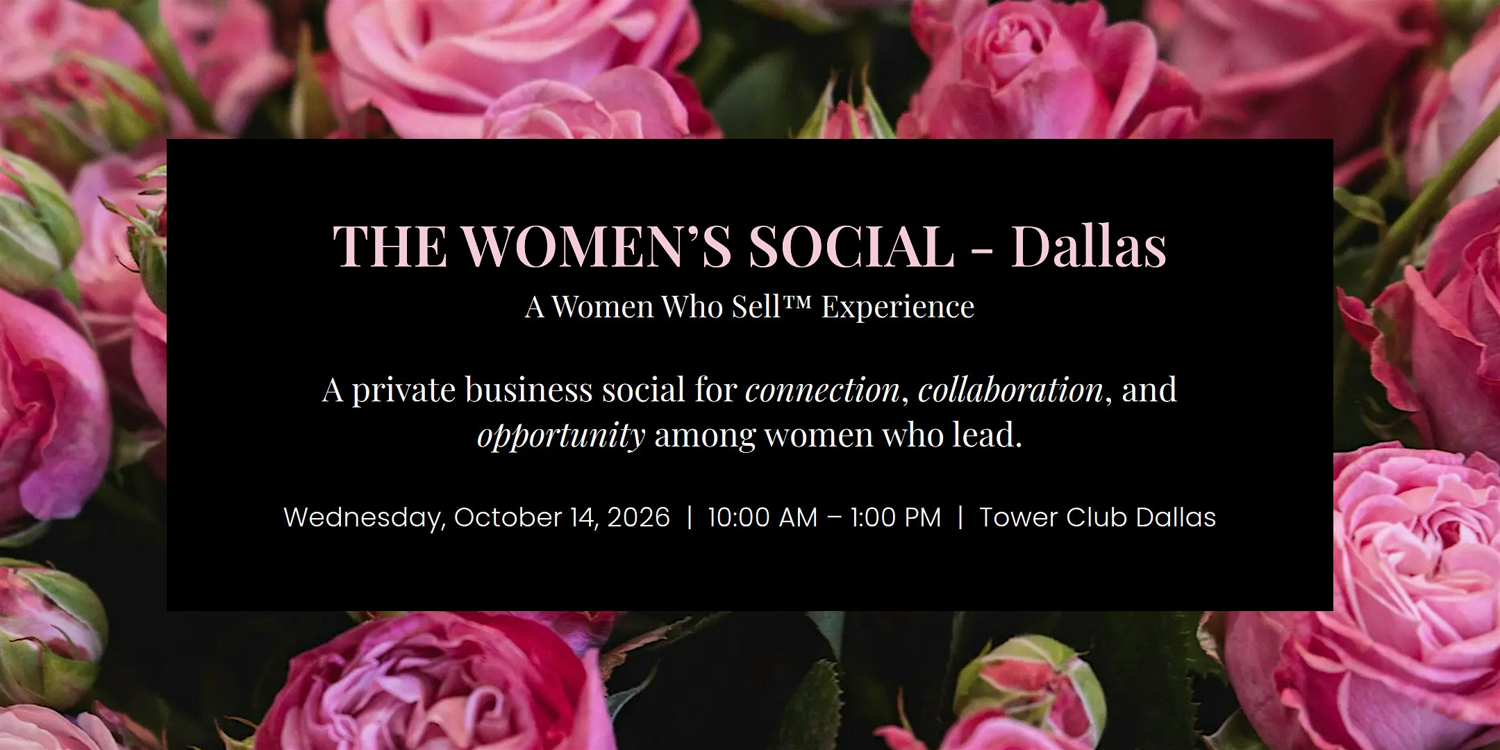 THE WOMEN’S SOCIAL – Dallas
