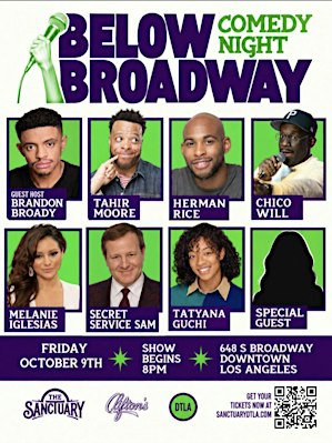 Below Broadway - Comedy Night @ Clifton's 10/9/26
