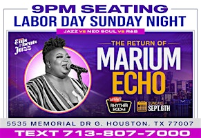 9pm - LABOR DAY SUNDAY - MARIUM ECHO & KOLETTE LIVE