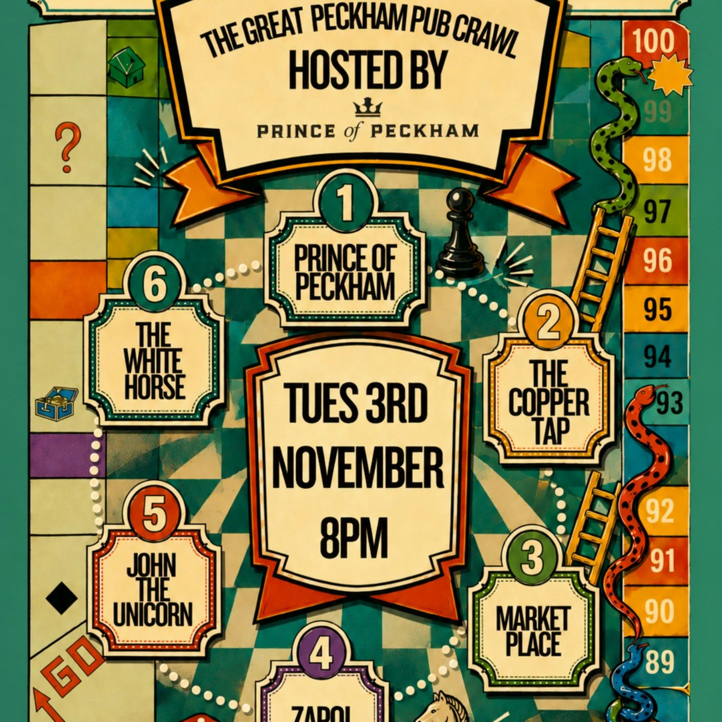 THE GREAT PECKHAM PUB CRAWL
