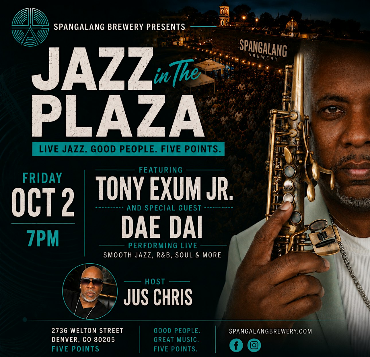 Jazz in the Plaza: Tony Exum Jr. featuring Dae Dai