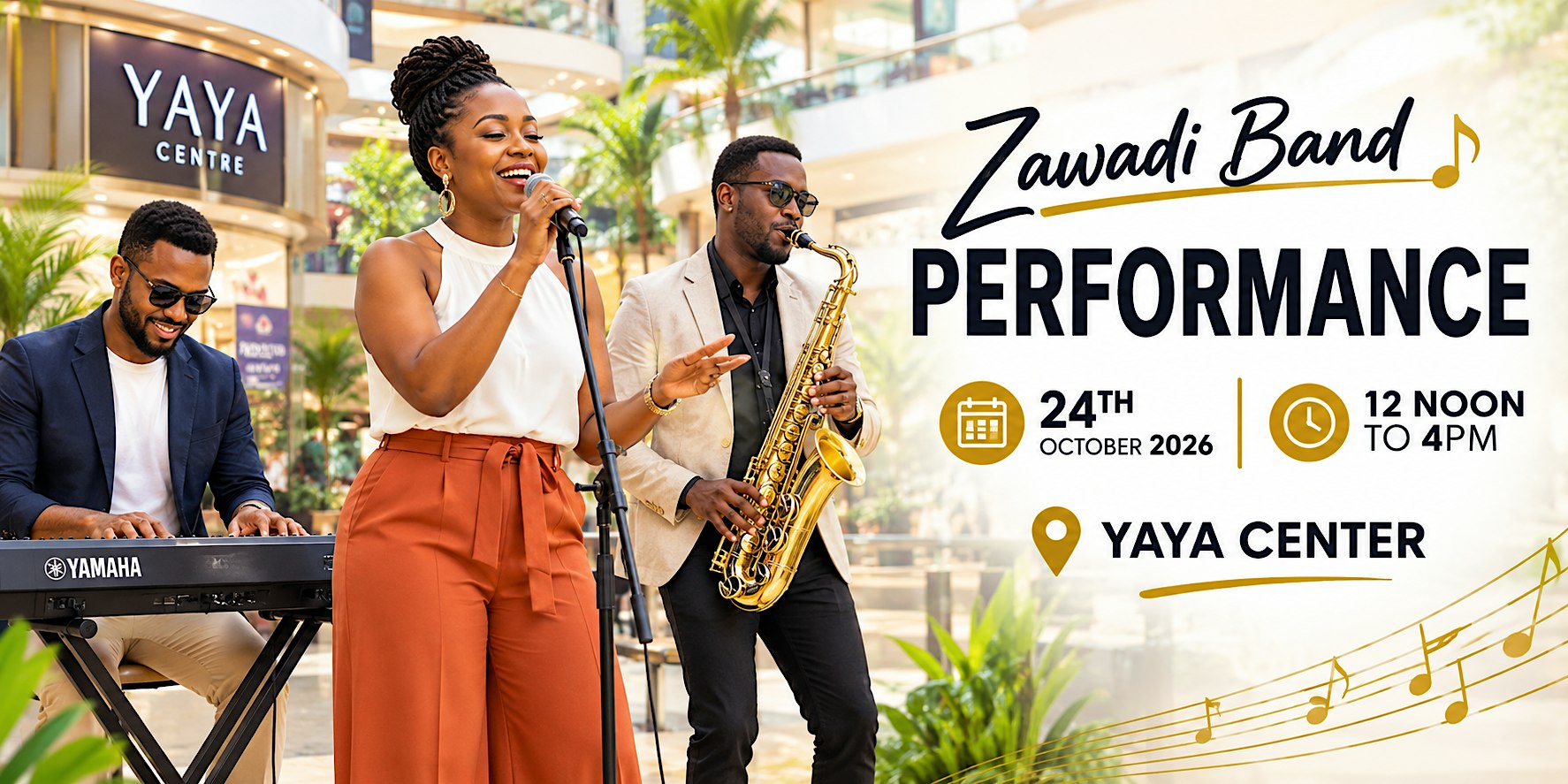 Zawadi Band Live at Yaya Center