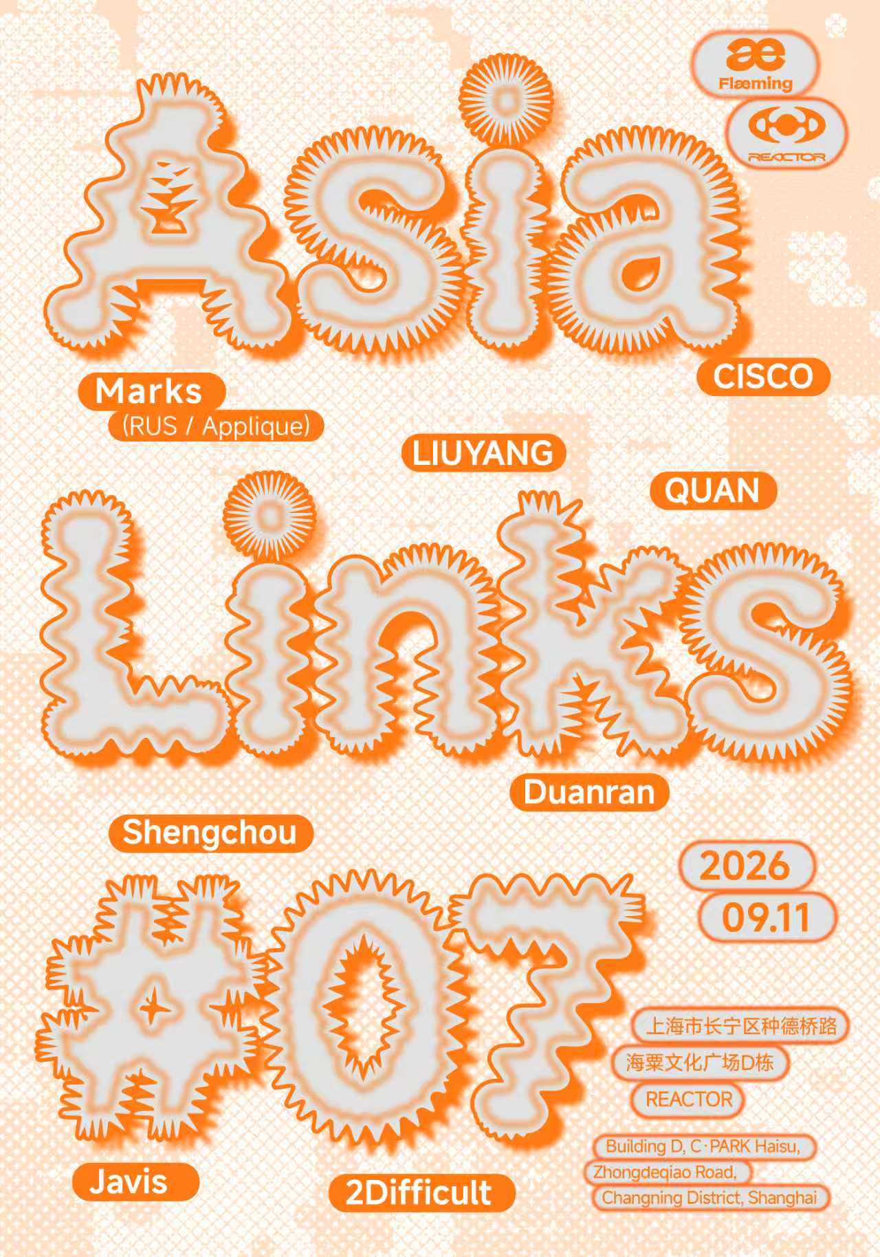 Flaeming Asia links#07 Applique Shanghai w/MARK S