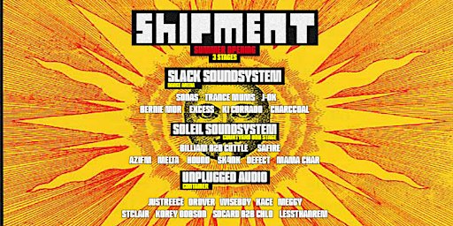 SHIPMENT SUMMER OPENING