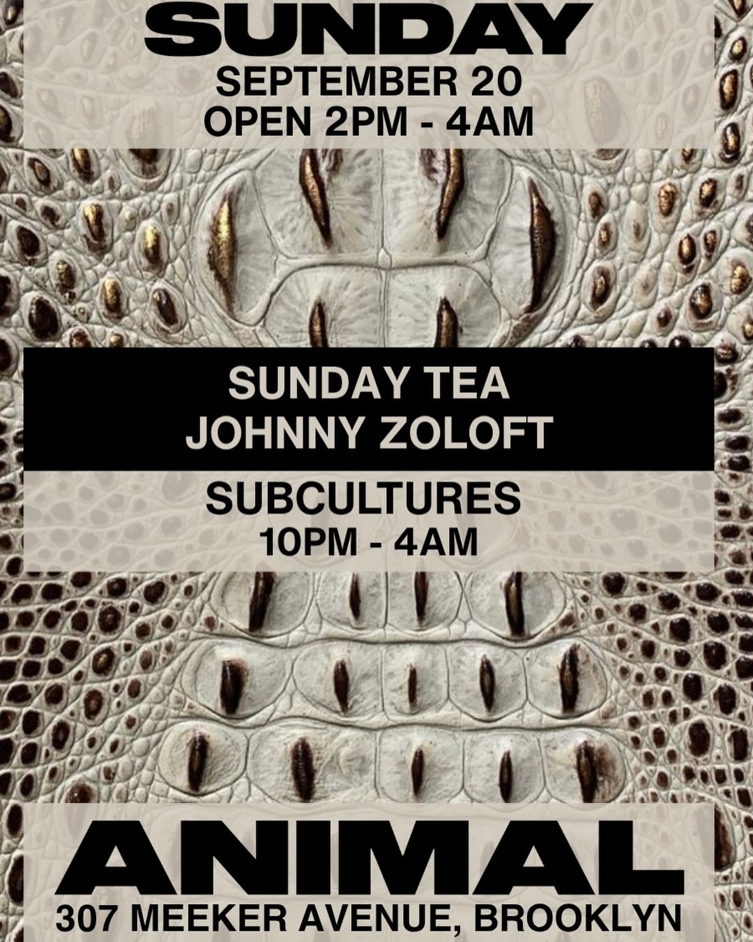 ANIMAL Sunday with Johnny Zoloft, Subcultures