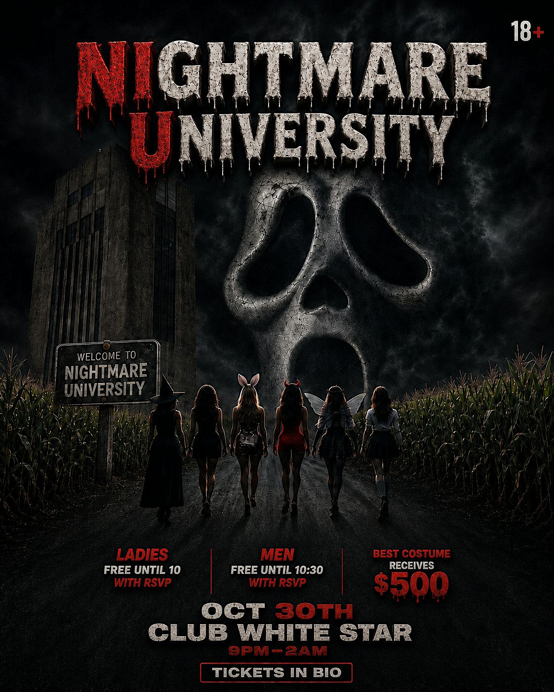 The Halloween pre game party