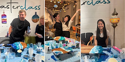 Resin Art Classes Melbourne: Cheeseboards & Coasters