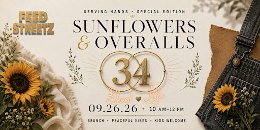 Special Edition Serving Hands: Sunflowers & Overalls