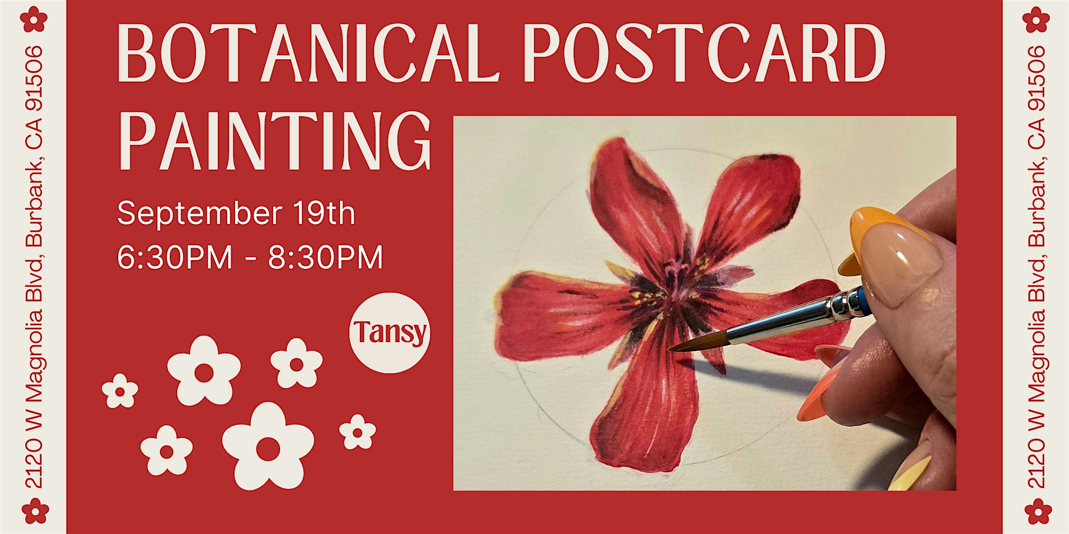 Botanical Postcard Painting