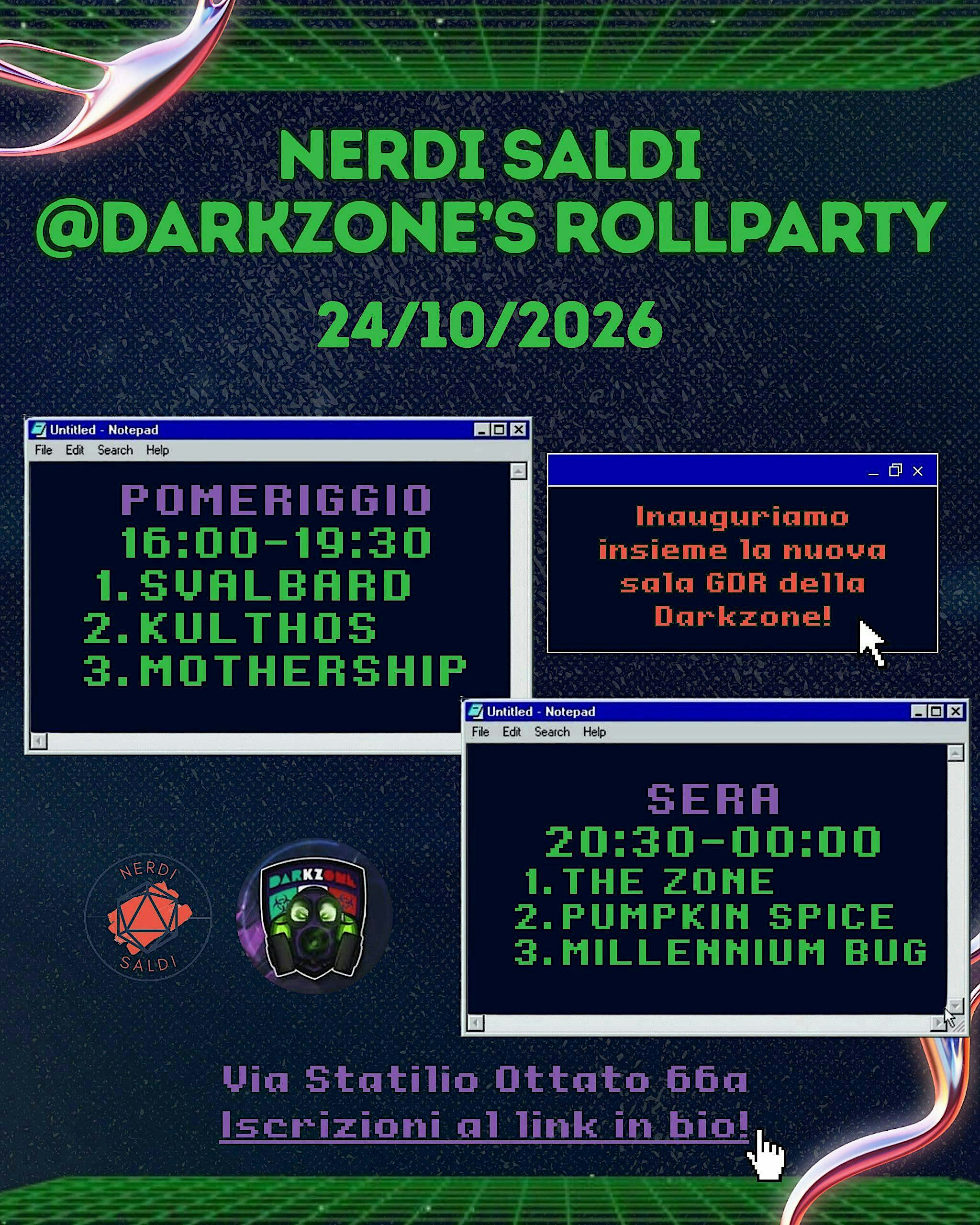 NERDI SALDI @DARKZONE