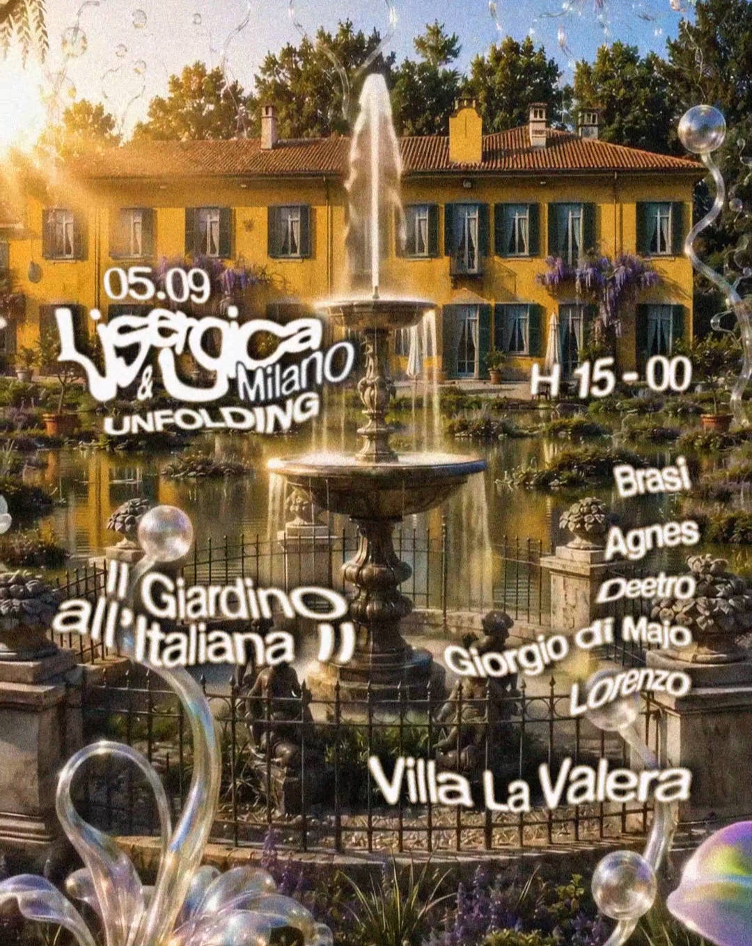 Lisergica & UNFOLDING pres: Il Giardino all'Italiana II - Milano 05.09