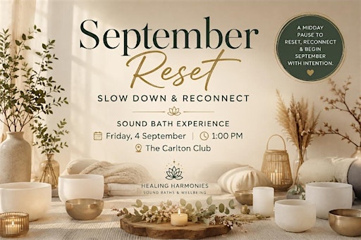 September Reset: Slow Down & Reconnect✨️