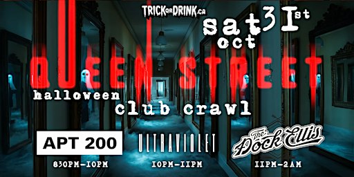 Queen West Club Crawl | Toronto Halloween Costume Party 2026 | Oct 31
