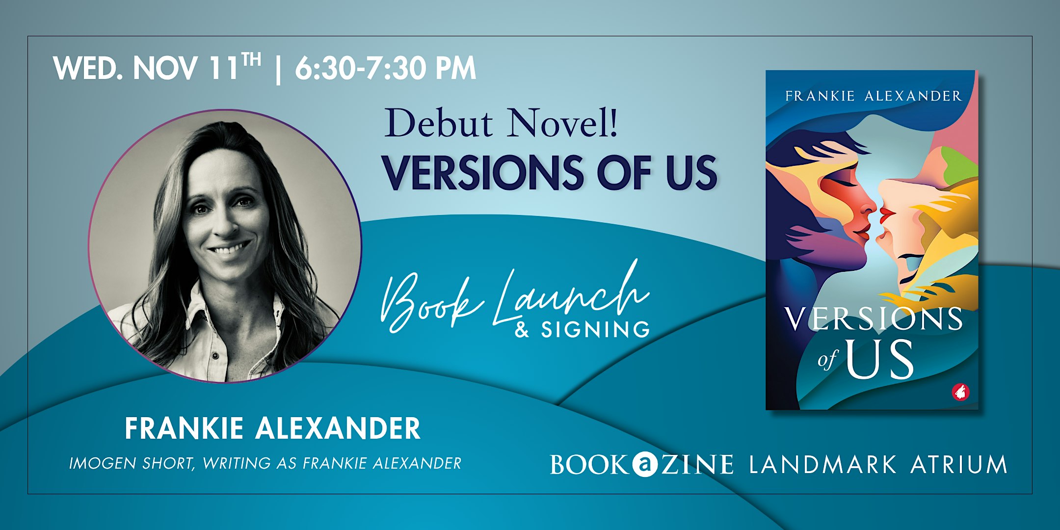 Book Launch & Signing: Debut Novel! Versions of Us