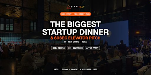 Startalyst - The Biggest Startup Dinner & 60sec Elevator Pitch of Web Sum