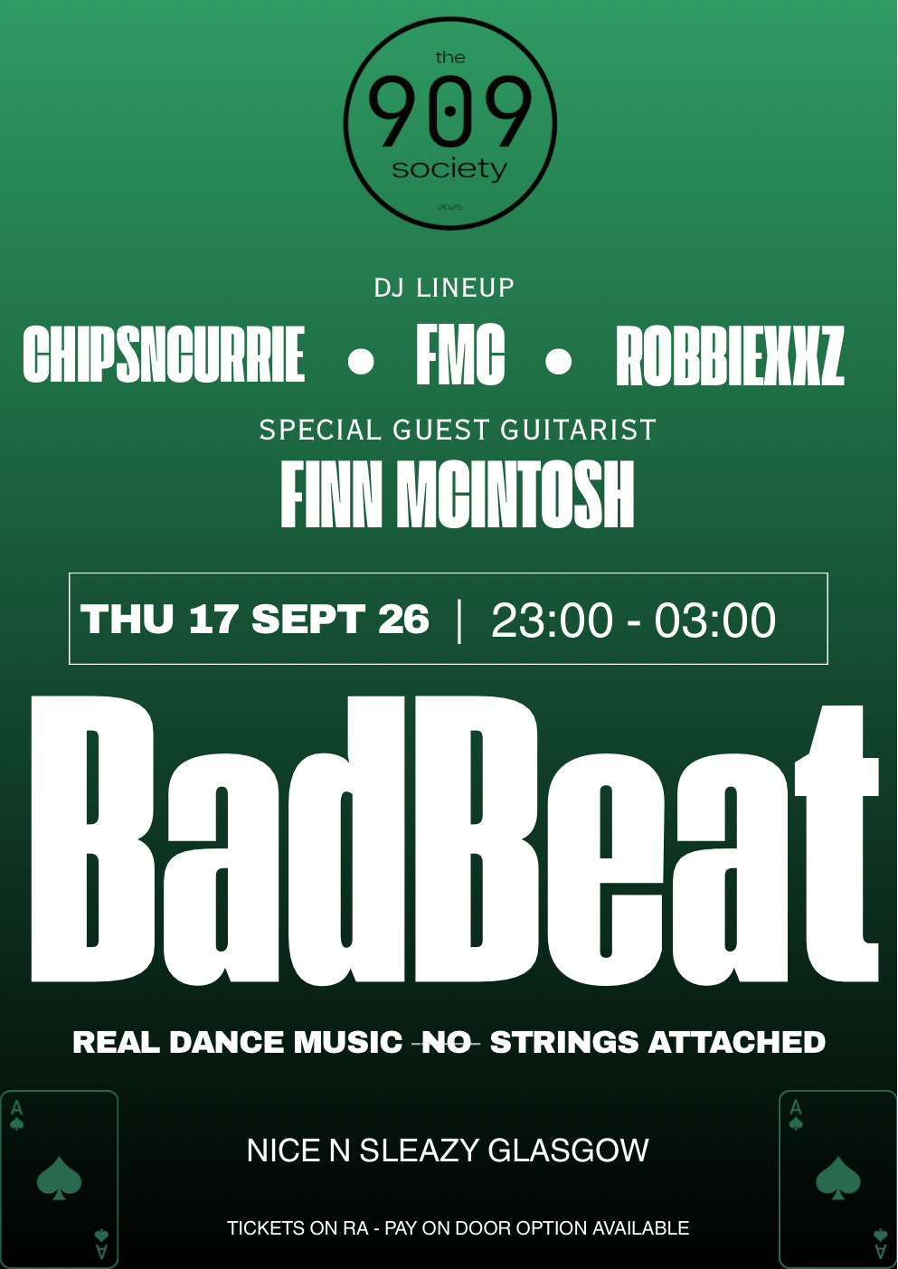 The 909 Society presents: BadBeat (FEAT SPECIAL LIVE GUITAR SET)