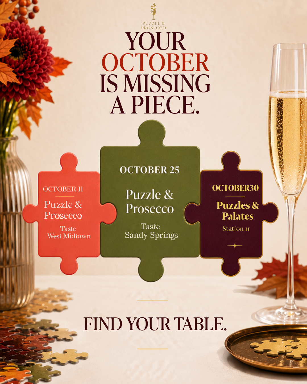 Puzzle & Prosecco ATLANTA