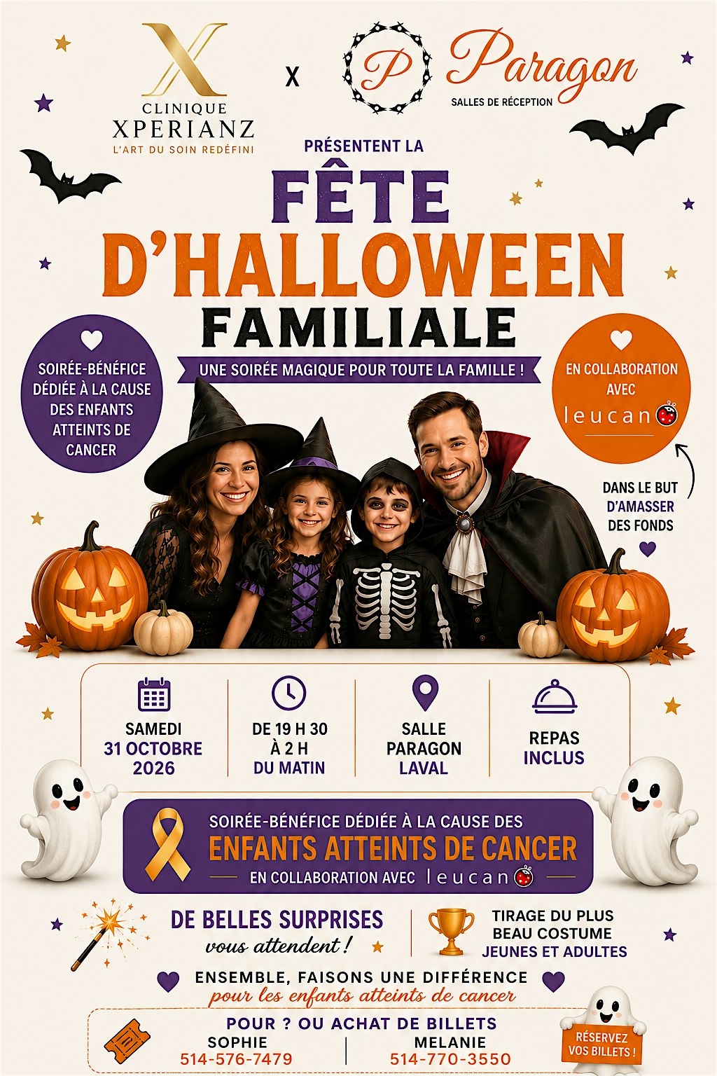 Halloween familial avec Leucan : Soirée magique pour une cause qui compte!
