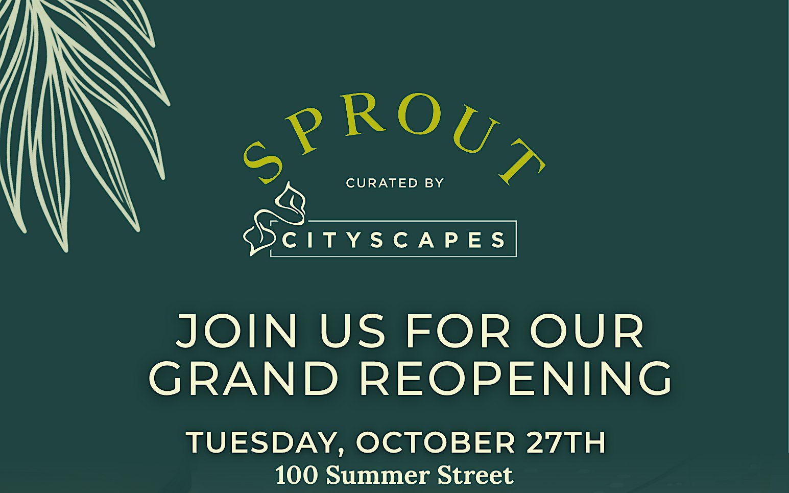 Sprout: Opening Night Celebration