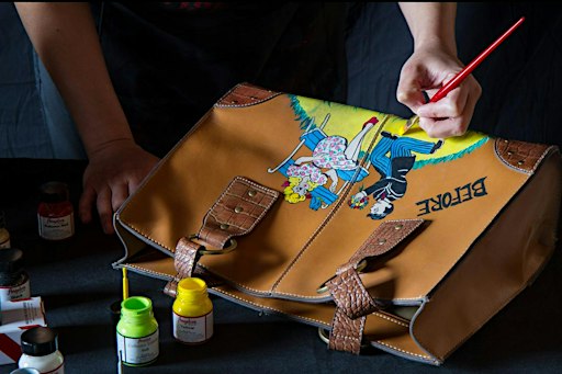 DIY Painting on Leather