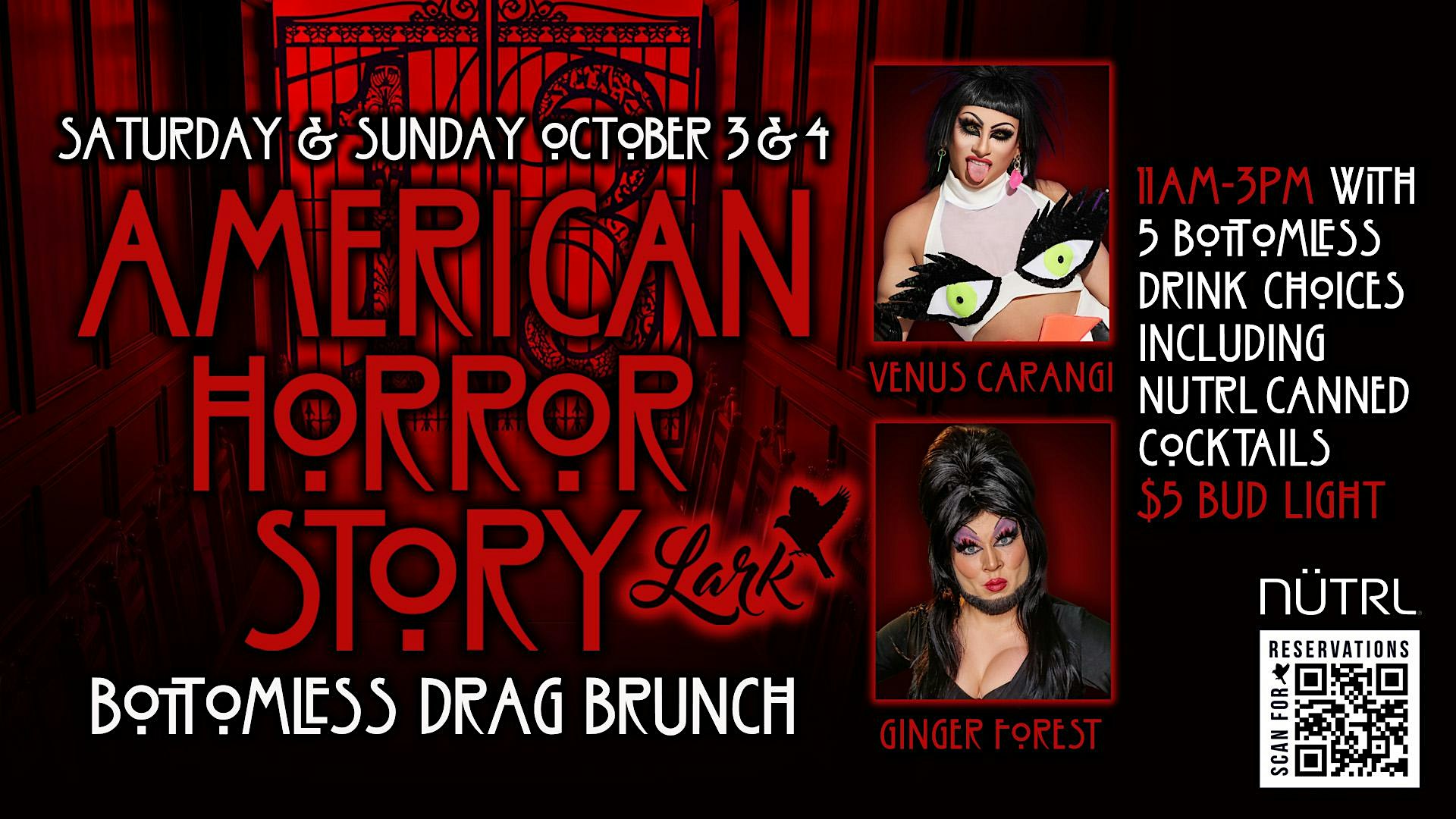 American Horror Stories Bottomless Drag Brunch!