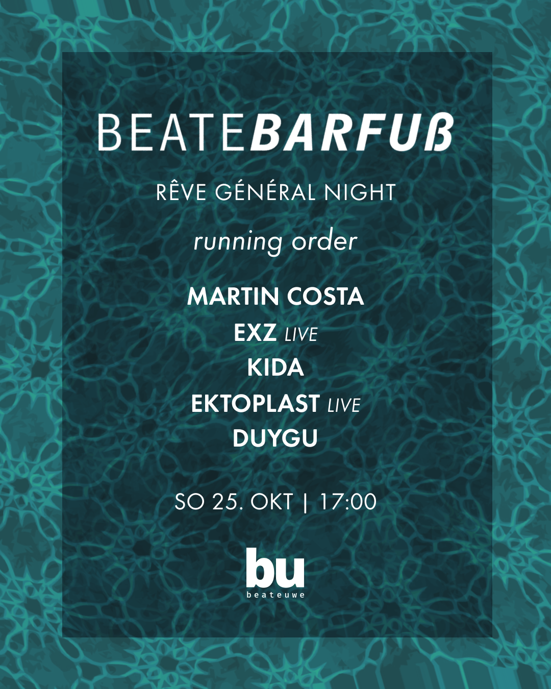 Beate Barfuß /// Rêve Général Night