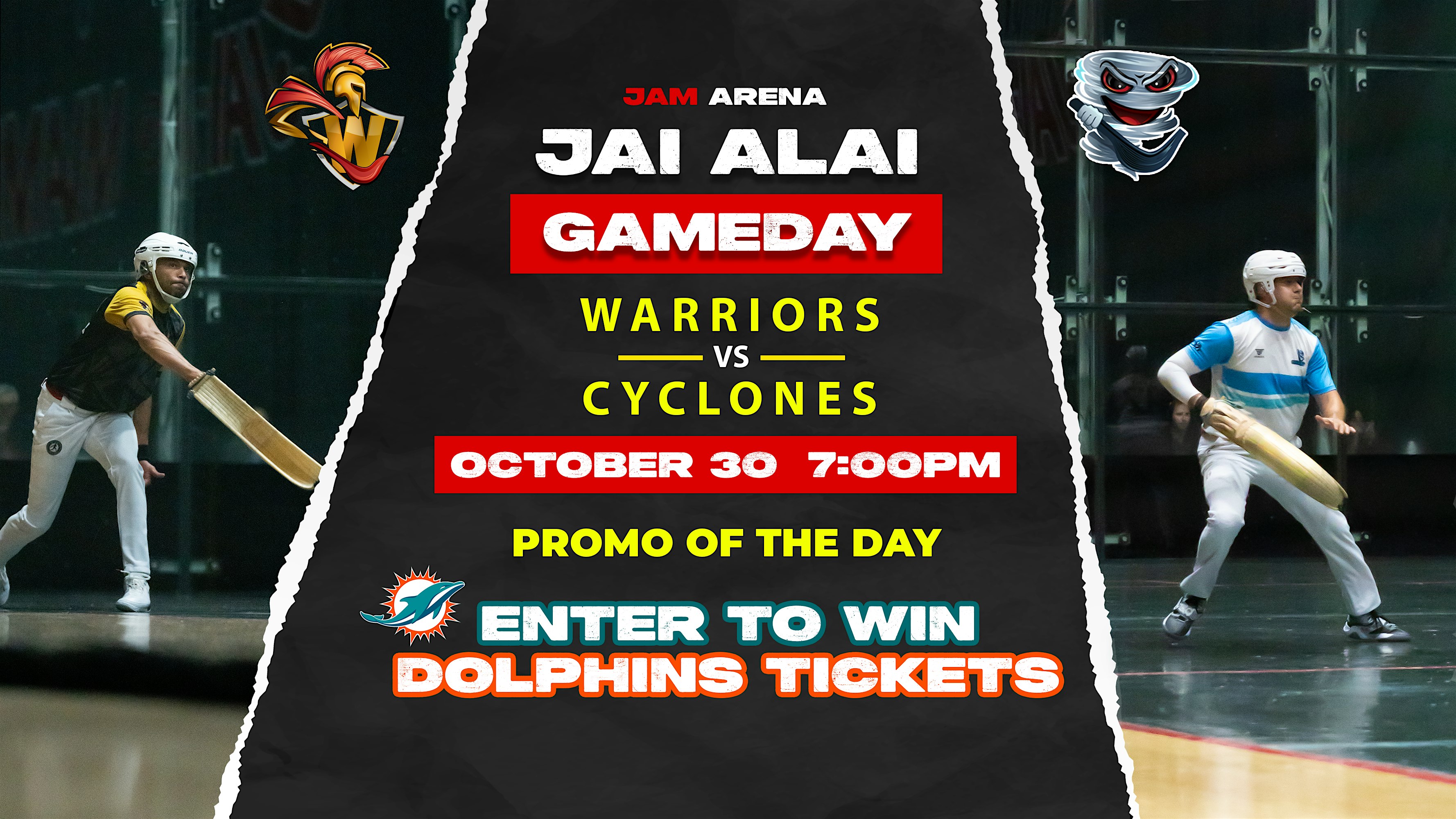 World Jai Alai League: Warriors vs Cyclones | Fri, Oct. 30