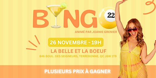 Bingo 26 novembre - Terrebonne