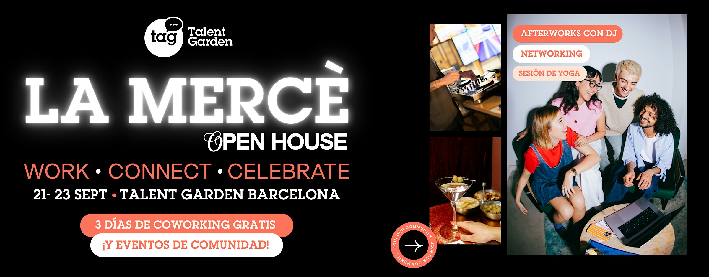 Talent Garden Barcelona - La Mercè Open House: Work, Connect & Celebrate