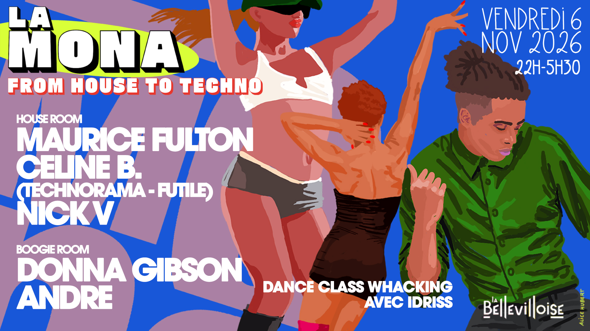 La Mona from Disco to House to Techno : Maurice Fulton, Céline B., Nick V