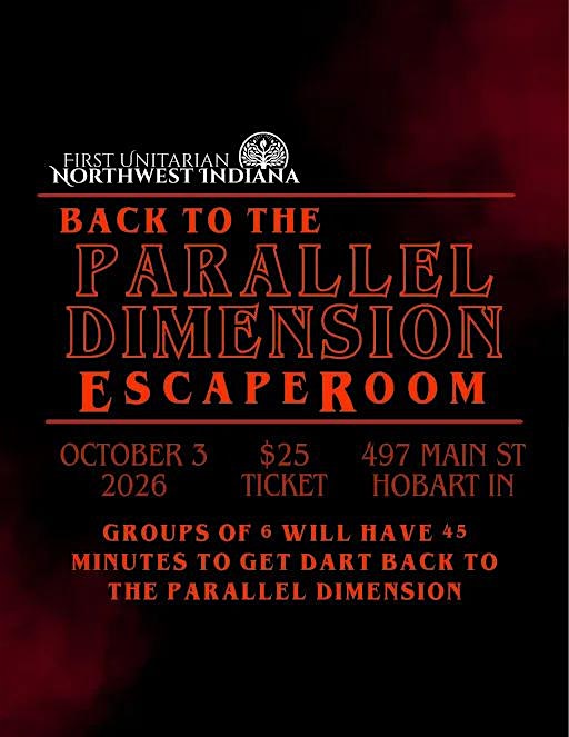 Back to the Parallel Dimension Escape Room