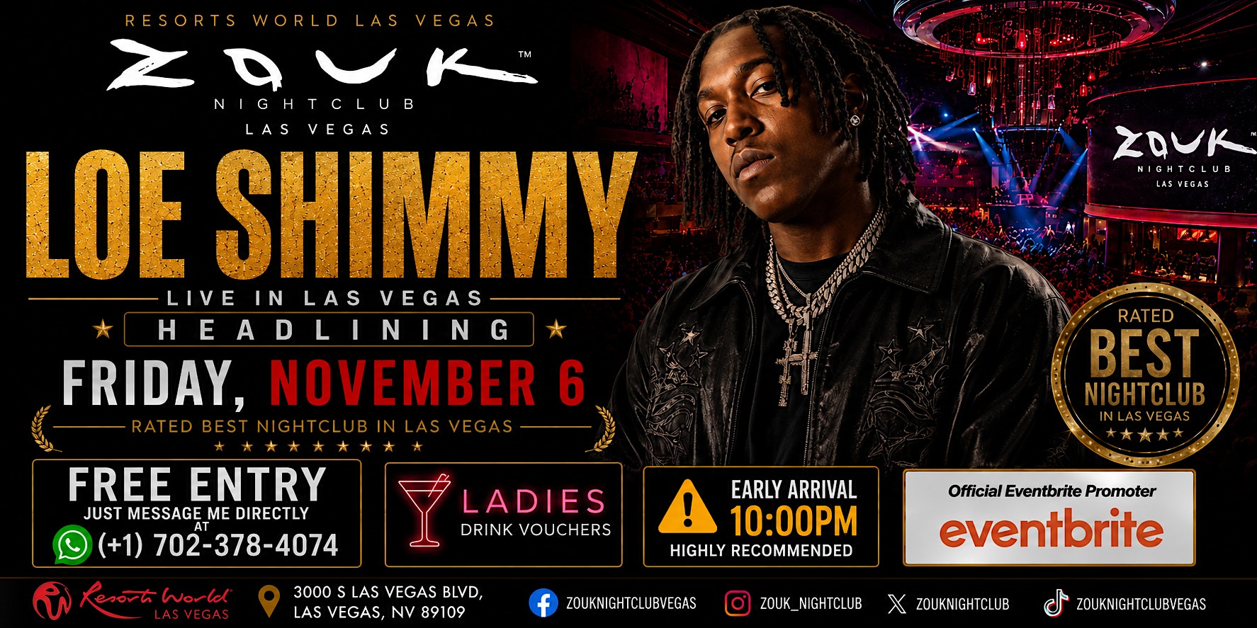LOE SHIMMY LIVE AT ZOUK NIGHTCLUB