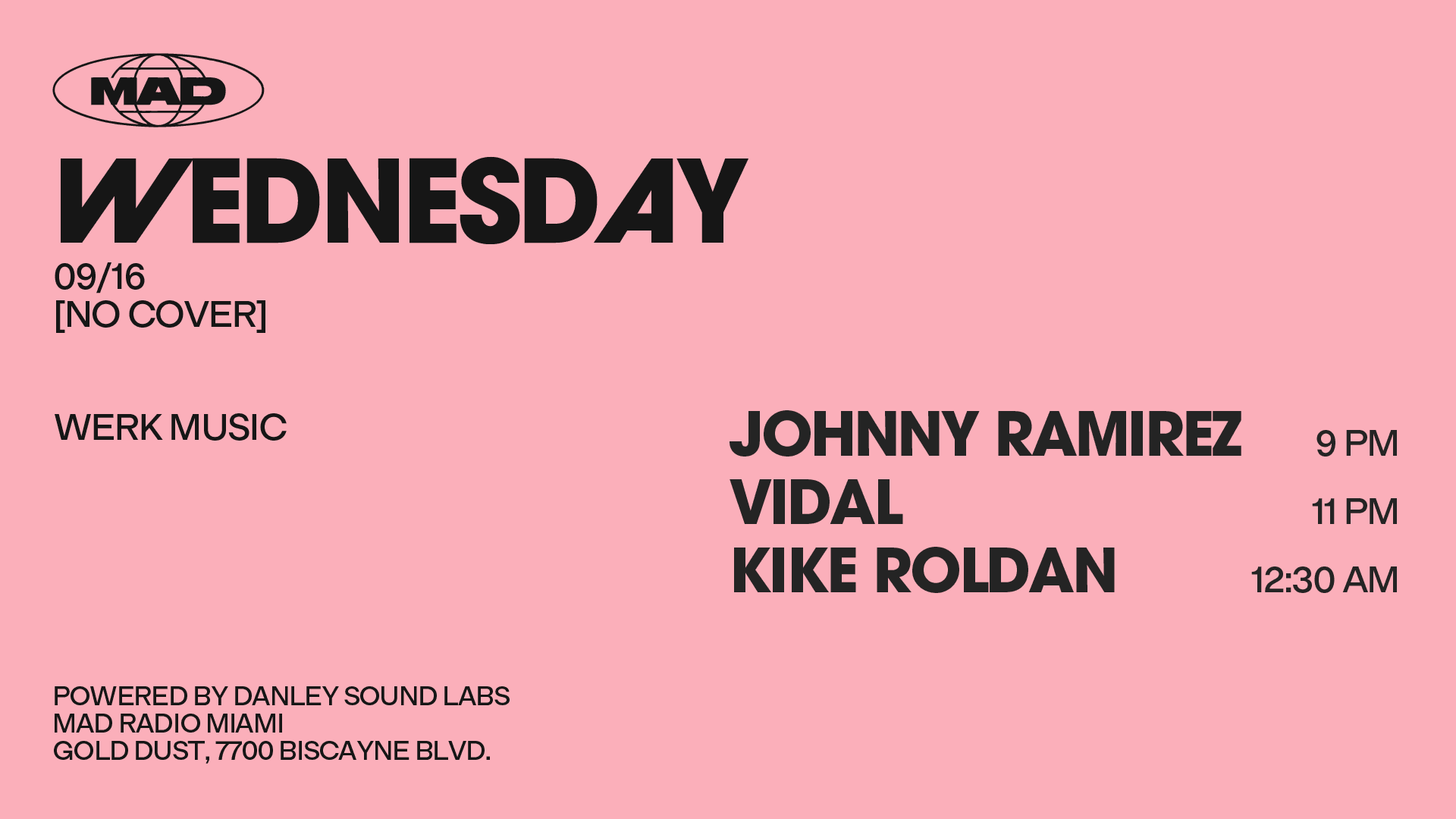 Werk Music: Johnny Ramirez / Vidal / Kike Roldan