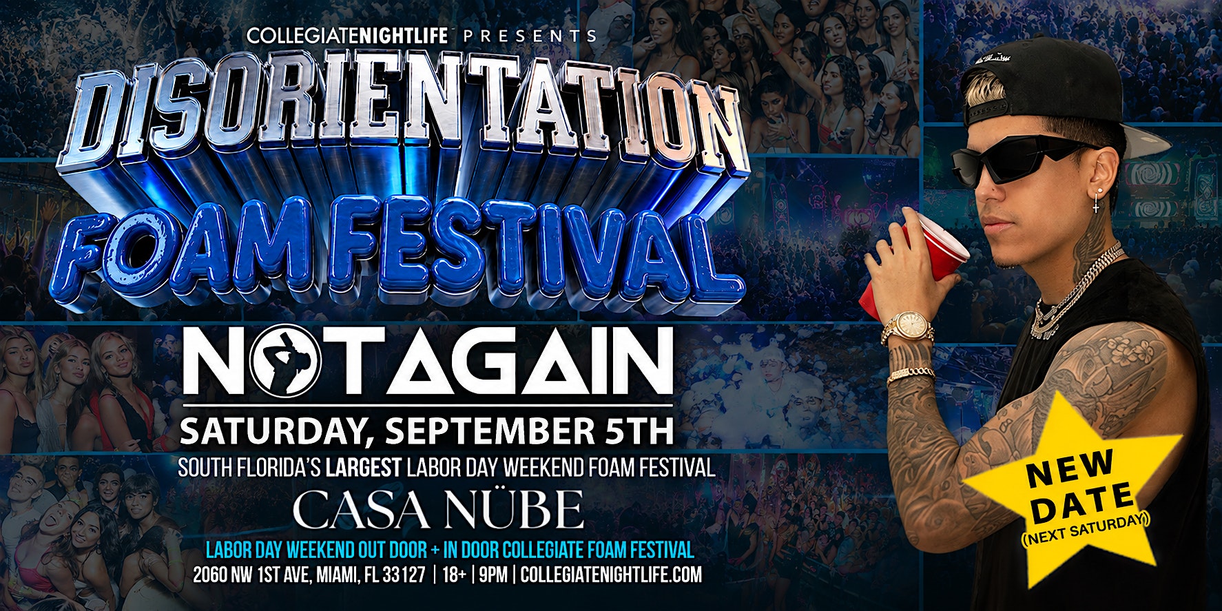 Disorientation Foam Festival @ Casa Nube Wynwood - NEW DATE