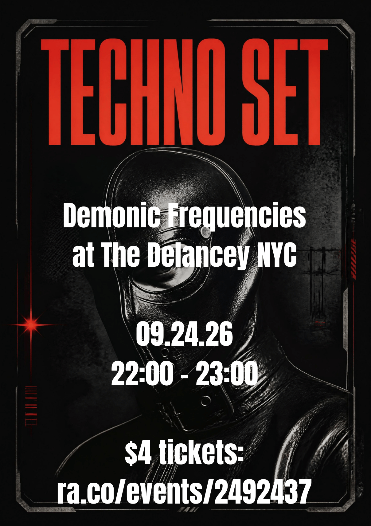 Demonic Frequencies presents (21+) Techno Set
