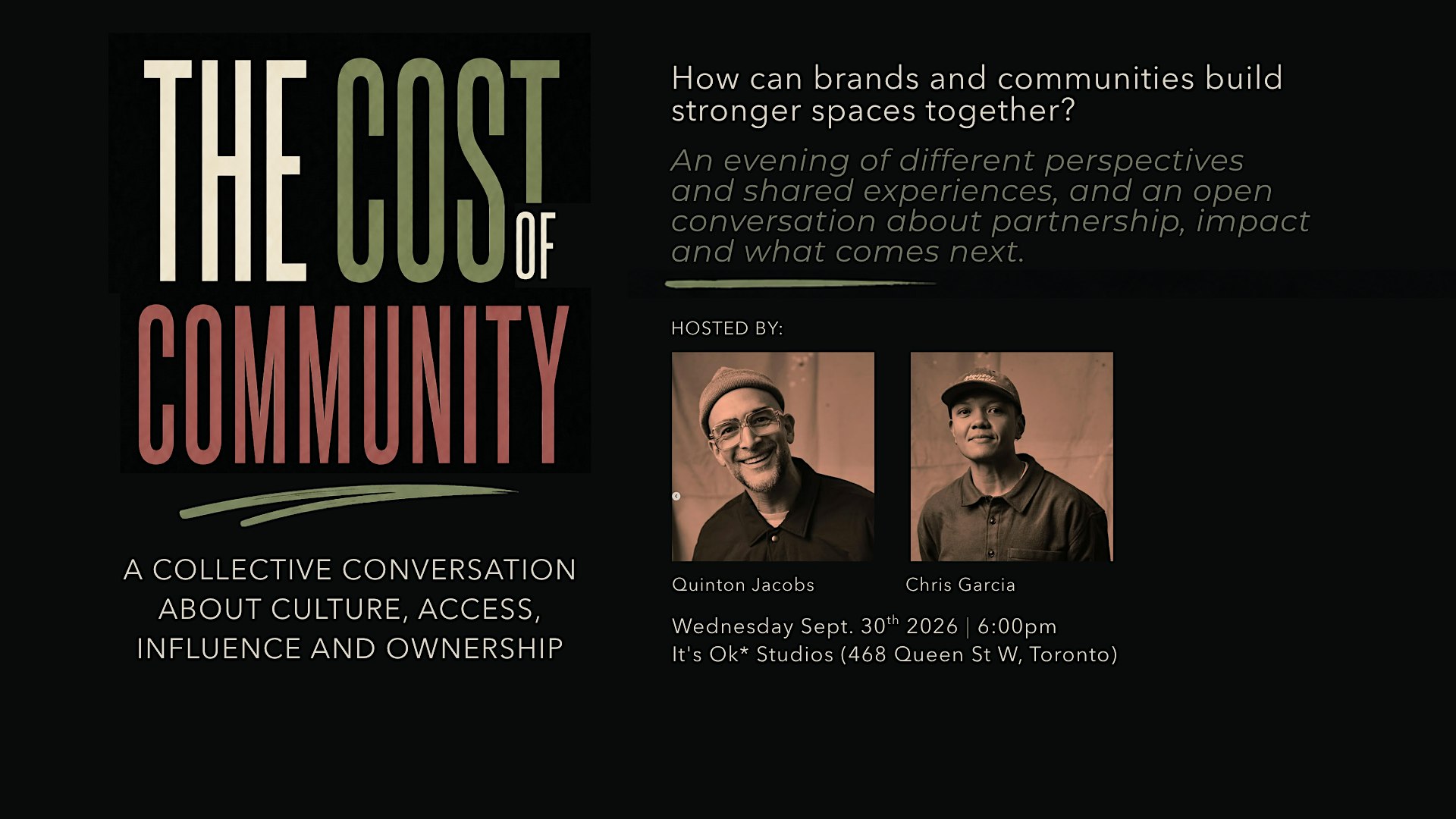 The Cost of Community