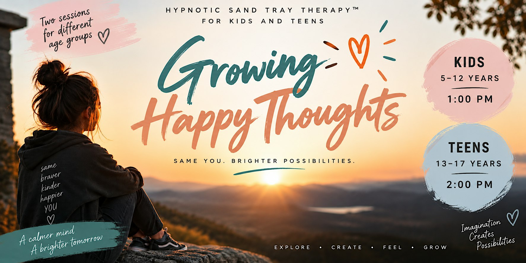 Hypnotic Sand Tray Therapy Group Sessions for Kids and Teens