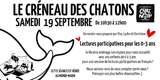 Le créneau des chatons - Le monde marin (septembre)