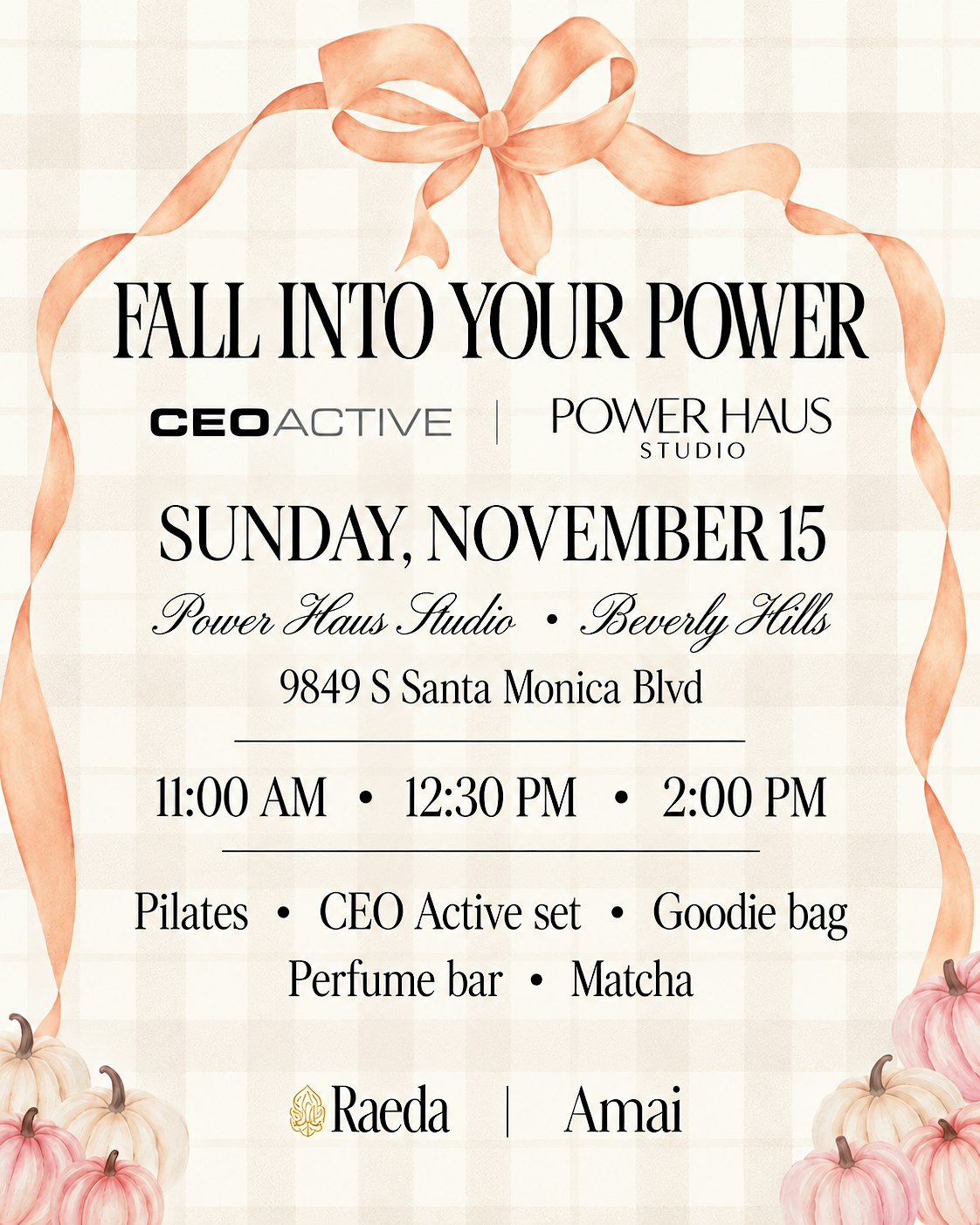 Fall Into Your Power  CEO Active x Power Haus Studio