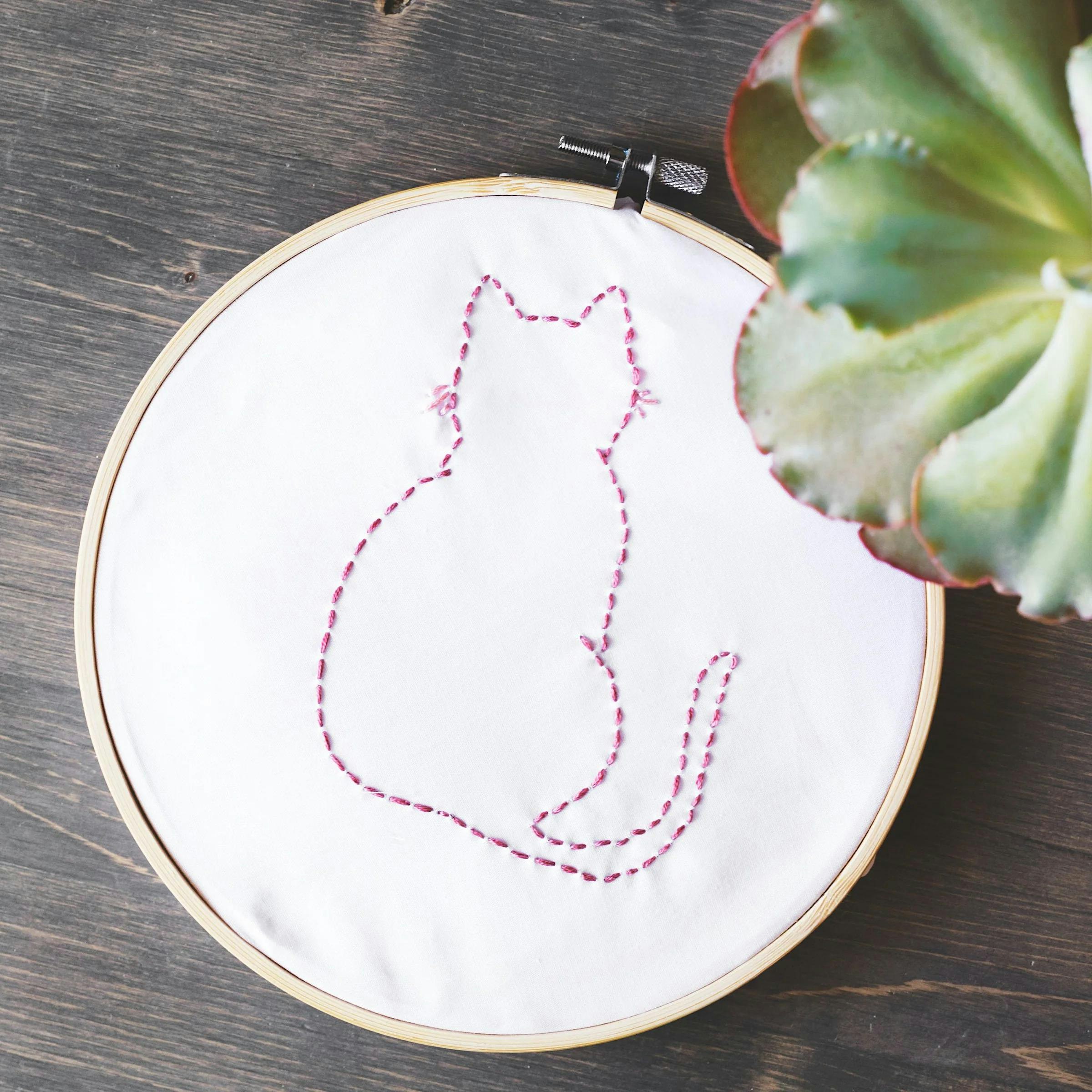 Atelier créatif : broderie main moderne