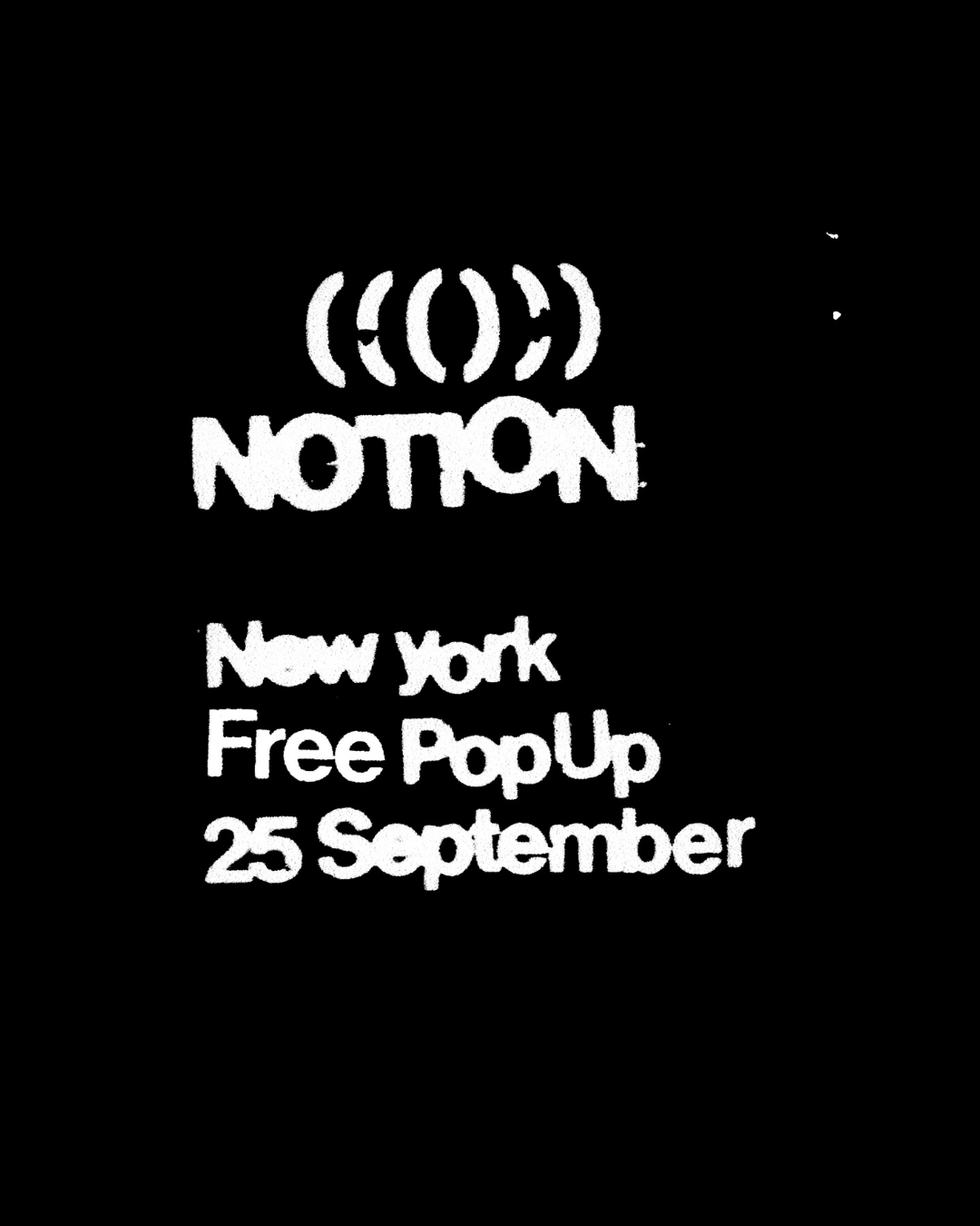 Notion: NYC POP-UP