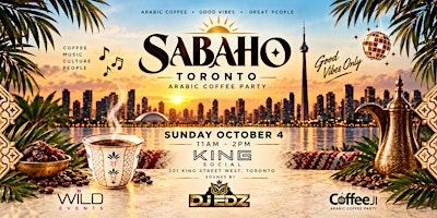 SABAHO TORONTO Ft DJ EDZ  | Sunday, October 4 | 11AM–2PM at King Social.