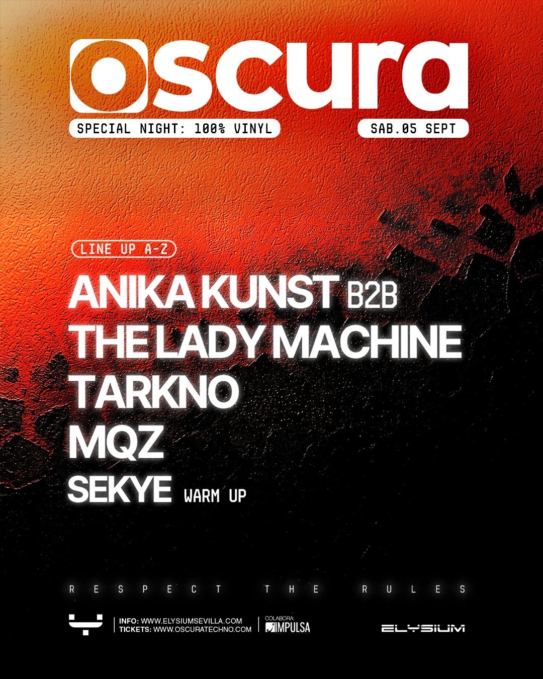 Oscura with Anika Kunst + The Lady Machine + Tarkno